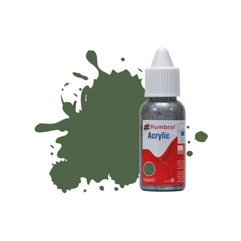 Humbrol Acrylic No 117 US Light Green Matt (14ml) DB0117
