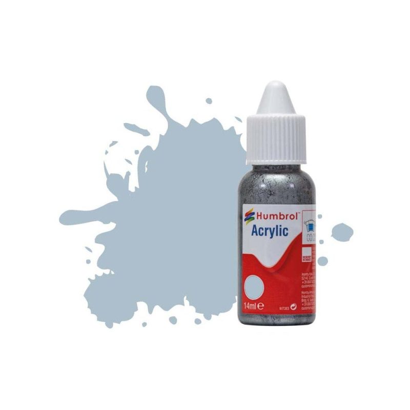 Humbrol Acrylic No 127 US Ghost Grey Satin (14ml) DB0127