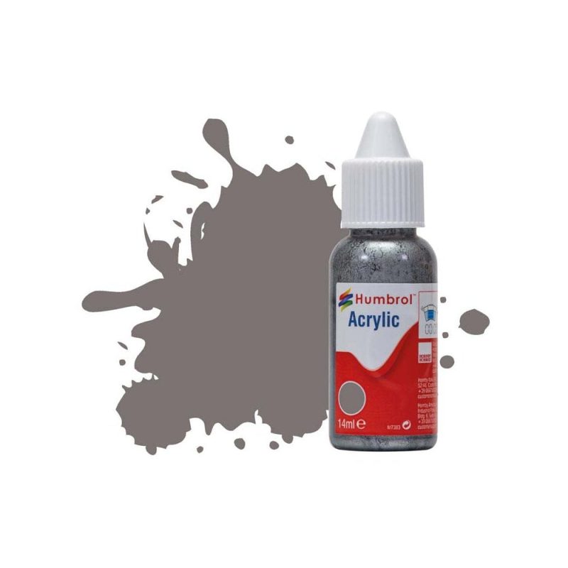 Humbrol Acrylic No 156 Dark Camouflage Grey Satin (14ml) DB0156