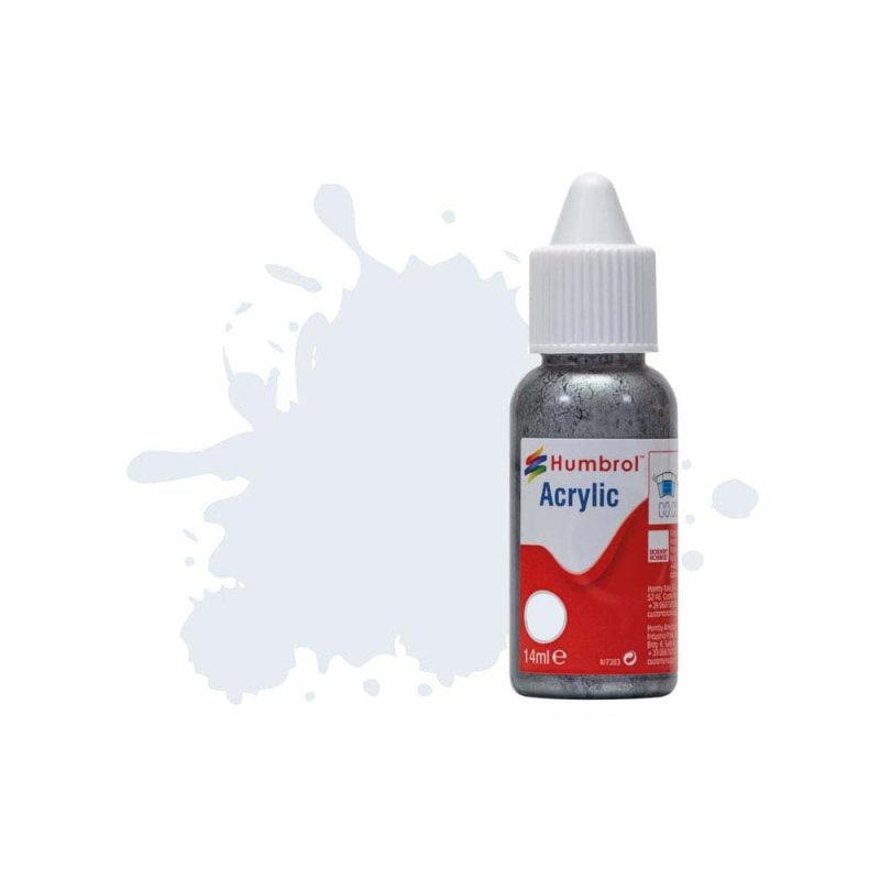 Humbrol Acrylic No 191 Chrome Silver Metallic (14ml) DB0191