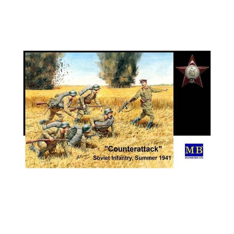 Master Box Counterattack Soviet Infantry Summer 1941 (1/35) MB-3563