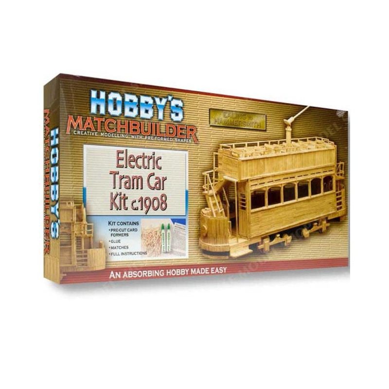 Matchbuilder Electric Tram Car c1908 (Matchstick Kit)