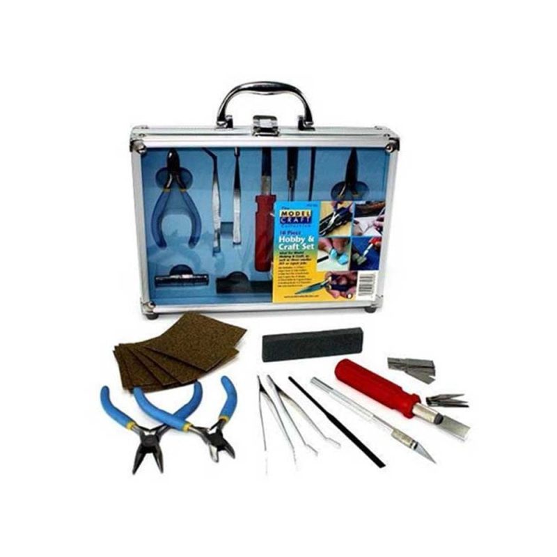 18pc Craft and Hobby Tool Set Modelcraft PTK1018