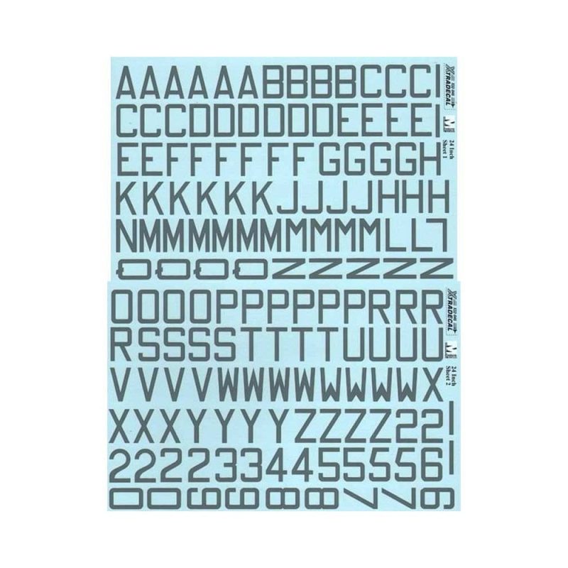 1/32 RAF Code Letters and Numbers 24' m/s/grey Double sheet Xtradecal X32046
