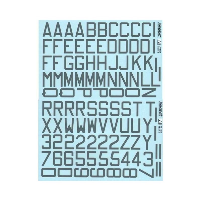 1/32 RAF Code Letters and Numbers 30' m/s/grey Double sheet Xtradecal X32047