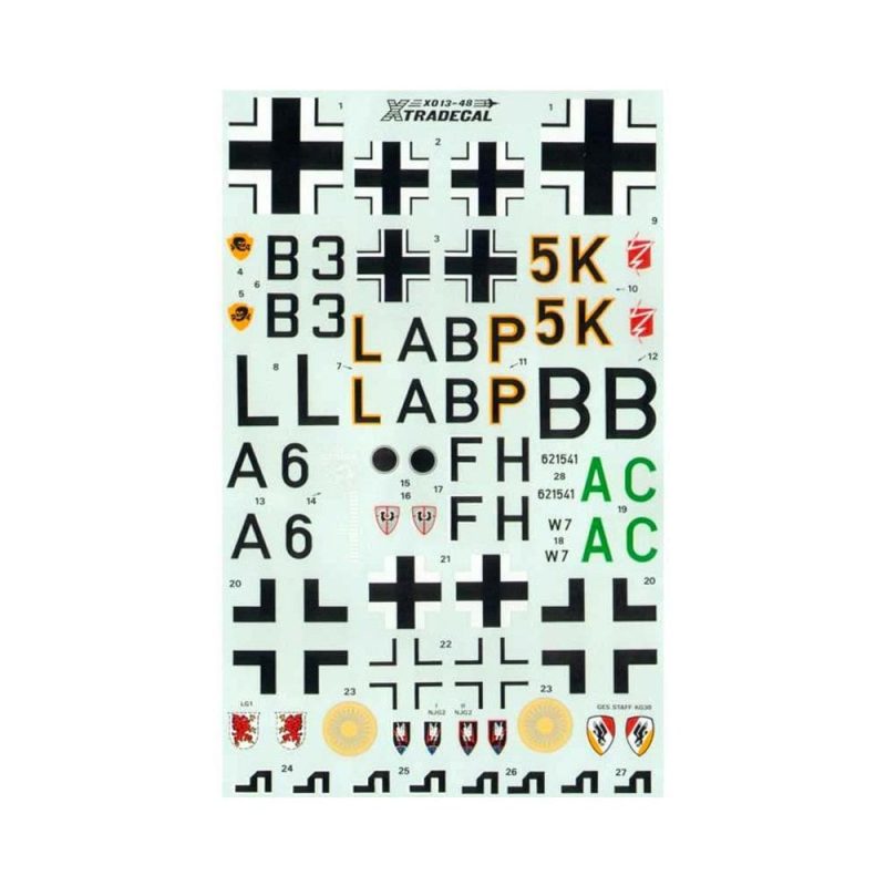 1/48 Junkers Ju-88A-4/D-1/G-6C (4) Xtradecal X48013