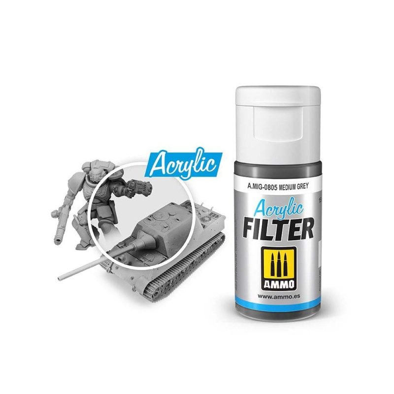 ACRYLIC FILTER Medium Grey Ammo A.MIG-0805