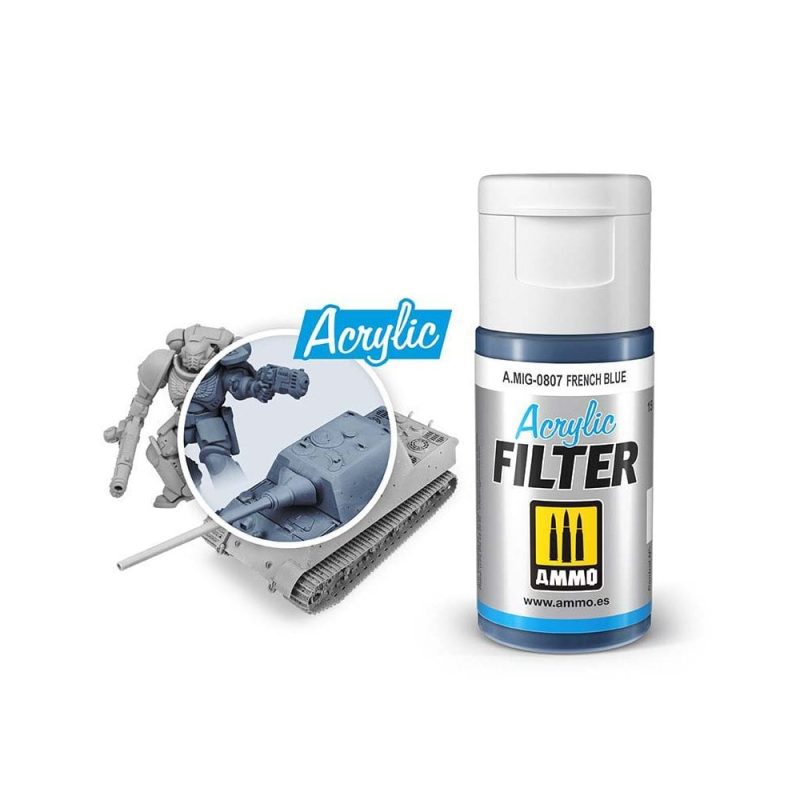 ACRYLIC FILTER French Blue Ammo A.MIG-0807