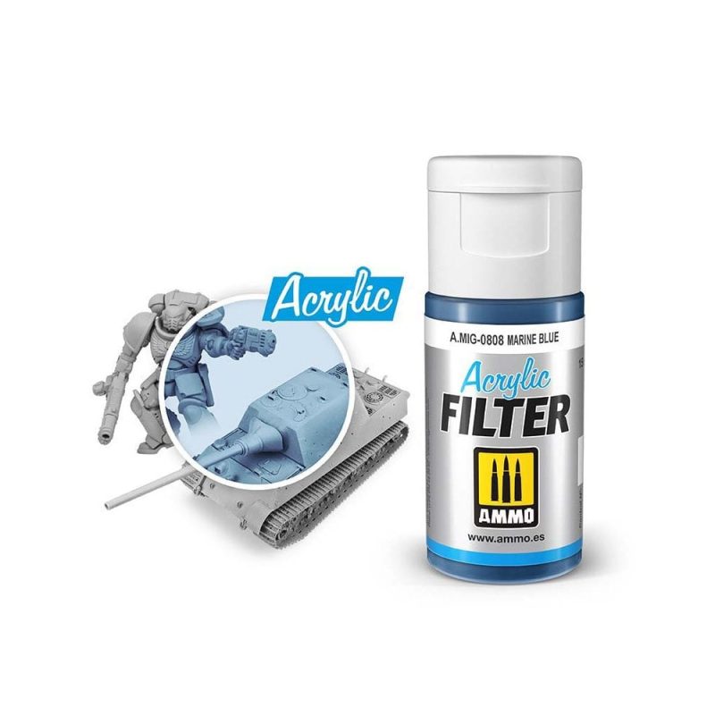ACRYLIC FILTER Marine Blue Ammo A.MIG-0808
