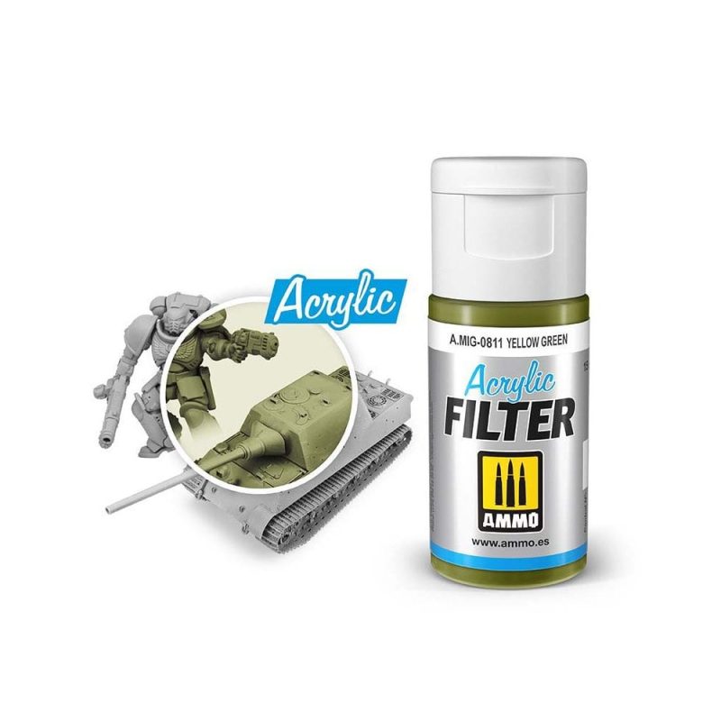 ACRYLIC FILTER Yellow Green Ammo A.MIG-0811