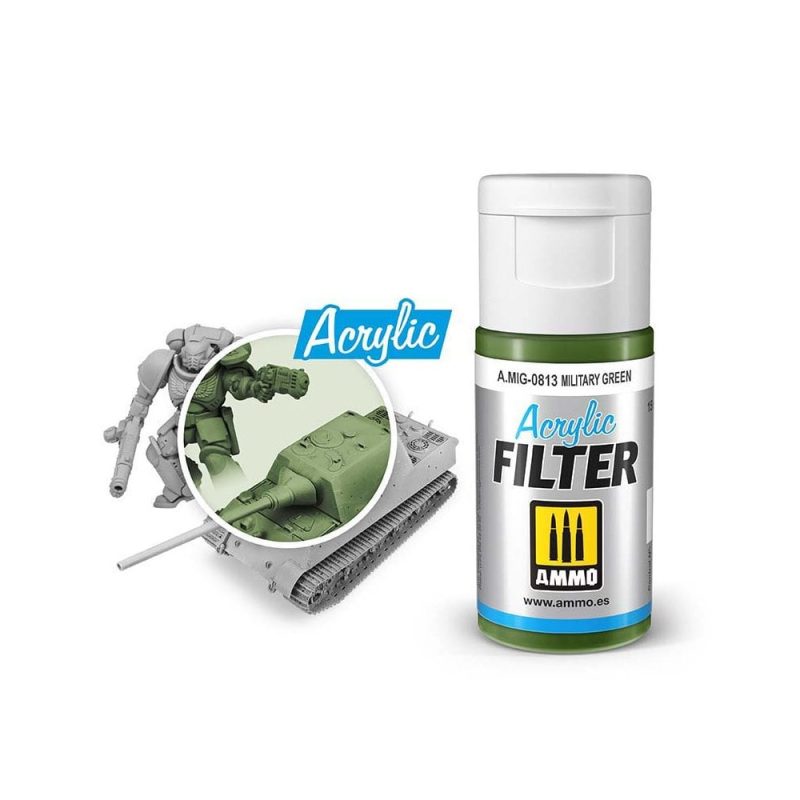 ACRYLIC FILTER Military Green Ammo A.MIG-0813