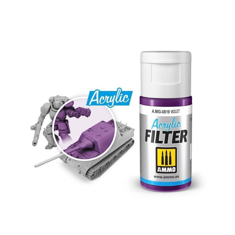 ACRYLIC FILTER Violet Ammo A.MIG-0819
