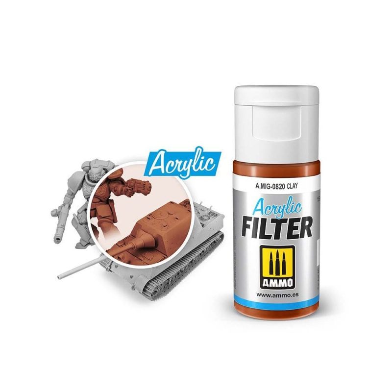 ACRYLIC FILTER Clay Ammo A.MIG-0820