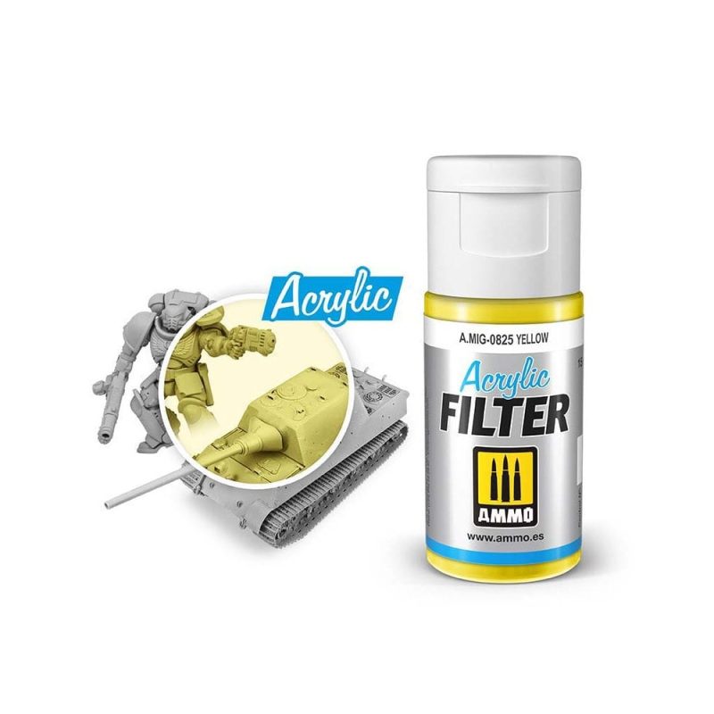 ACRYLIC FILTER Yellow Ammo A.MIG-0825