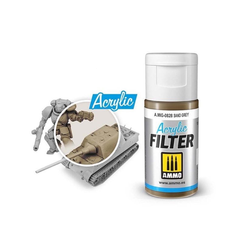 ACRYLIC FILTER Sand Grey Ammo A.MIG-0828