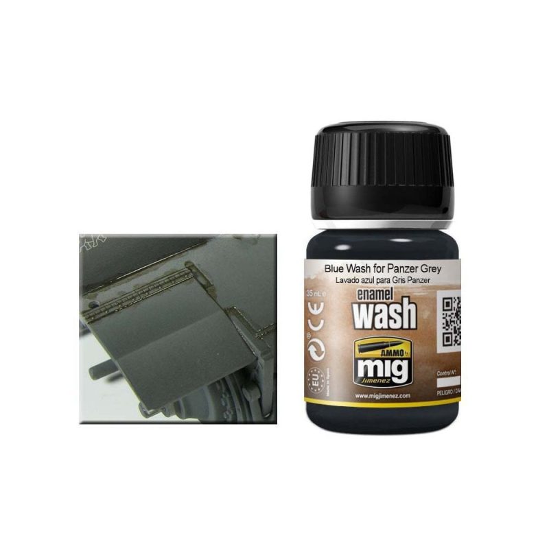 35ml Blue Wash For Panzer Grey Ammo A.MIG-1006