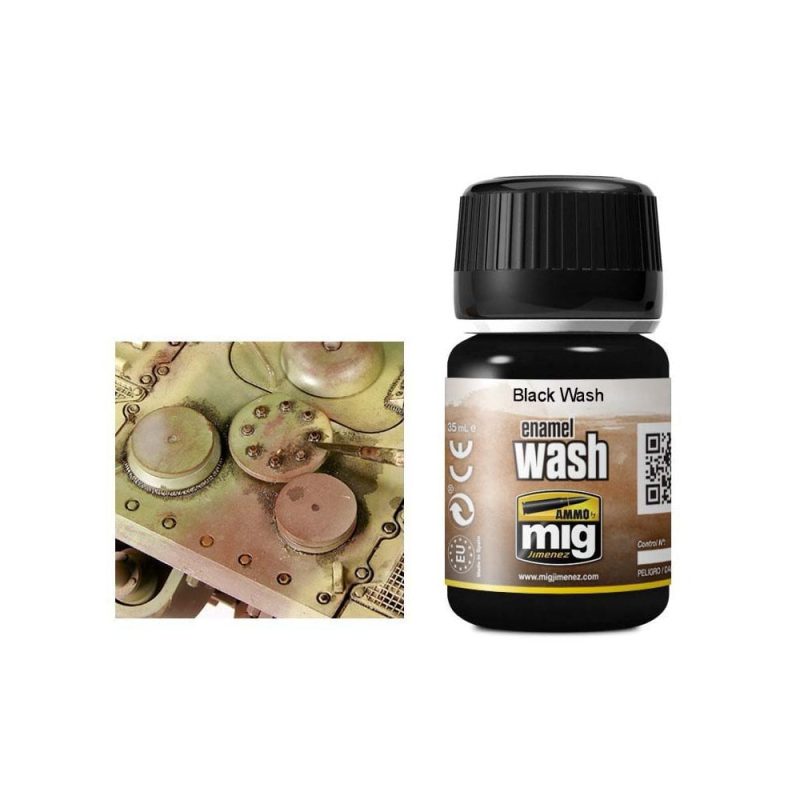 35ml Black Wash Ammo A.MIG-1011