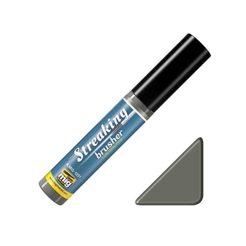 Cold Dirty Grey Streaking Brusher Ammo A.MIG-1251
