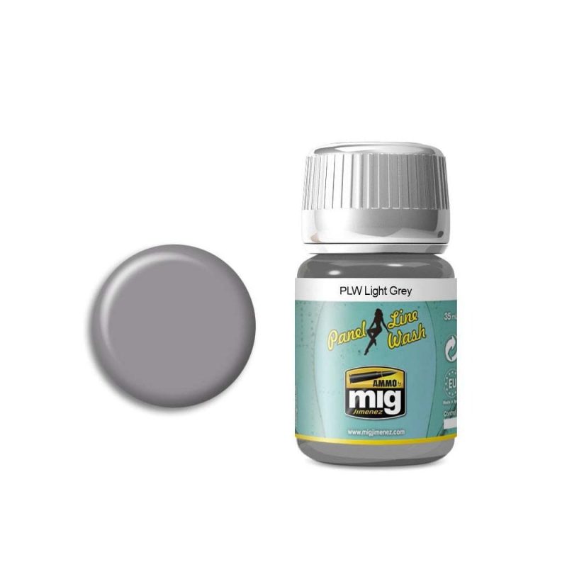 35ml Light Grey Panel Line Wash Ammo A.MIG-1600
