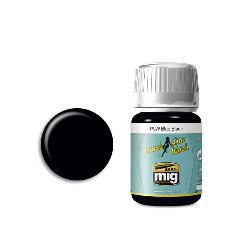 35ml Blue Black Panel Line Wash Ammo A.MIG-1617
