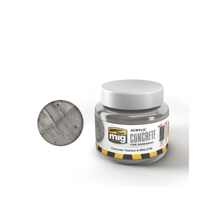 250ml Concrete Texture Ammo A.MIG-2108
