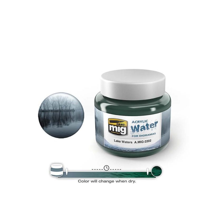 250ml Lake Waters - Acrylic Water Ammo A.MIG-2202