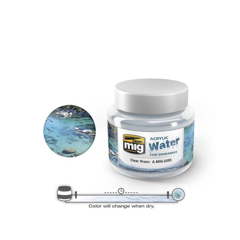 250ml Clear Water - Acrylic Water Ammo A.MIG-2205