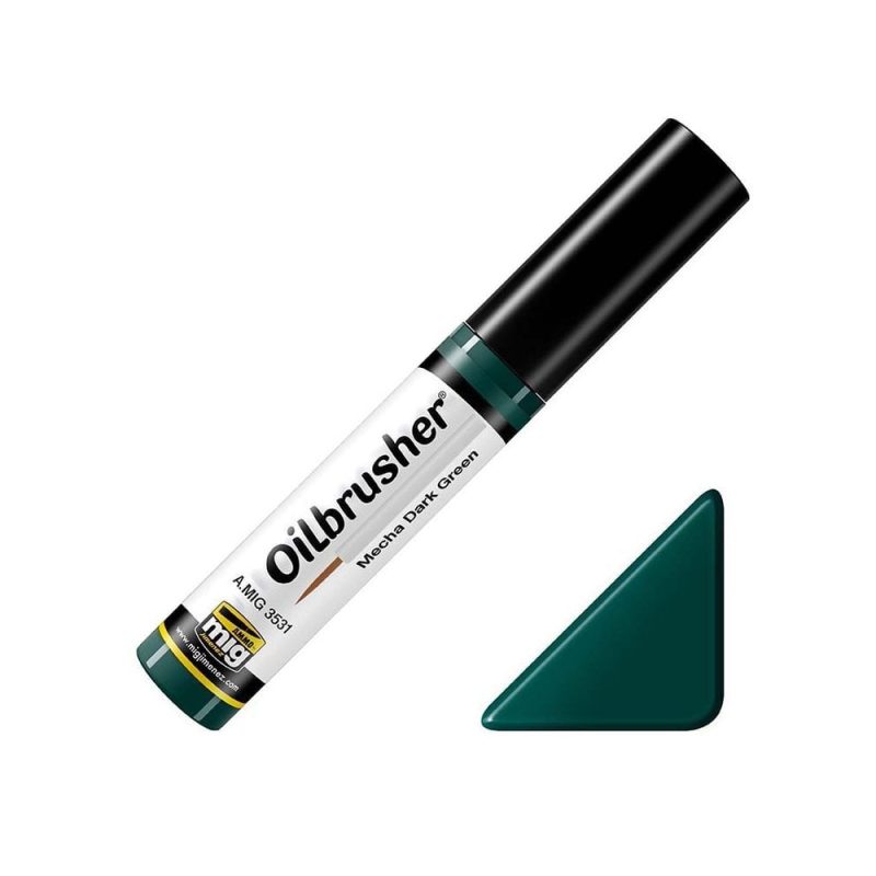 Mecha Dark Green Oilbrusher Ammo A.MIG-3531