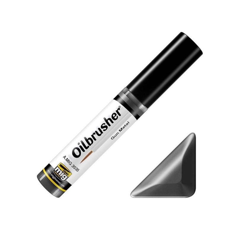 Gun Metal Oilbrusher Ammo A.MIG-3535