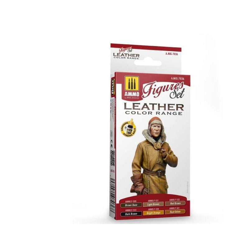 Leather Color Range Set Ammo A.MIG-7036