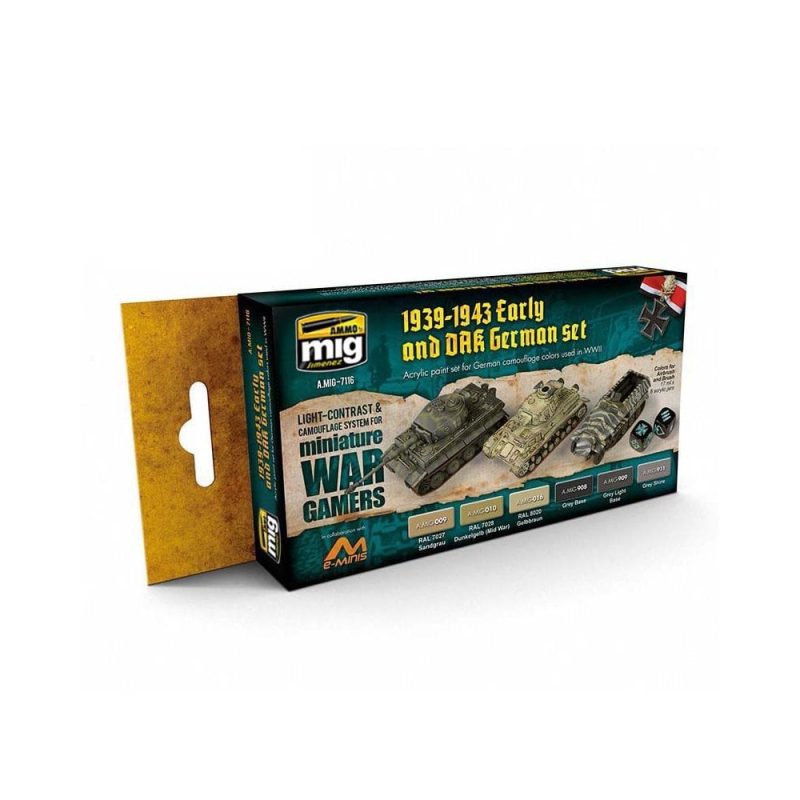 Wargame 1939-1943 Early And DAK German Set Ammo A.MIG-7116