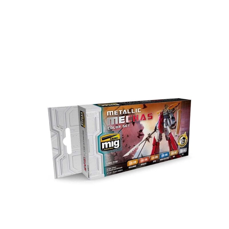 Metallic Mechas Colour Set Ammo A.MIG-7158