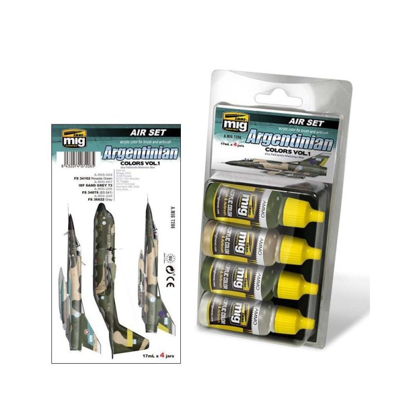 Argentinian Colors Vol.1 Set (Falklands War) Ammo A.MIG-7206
