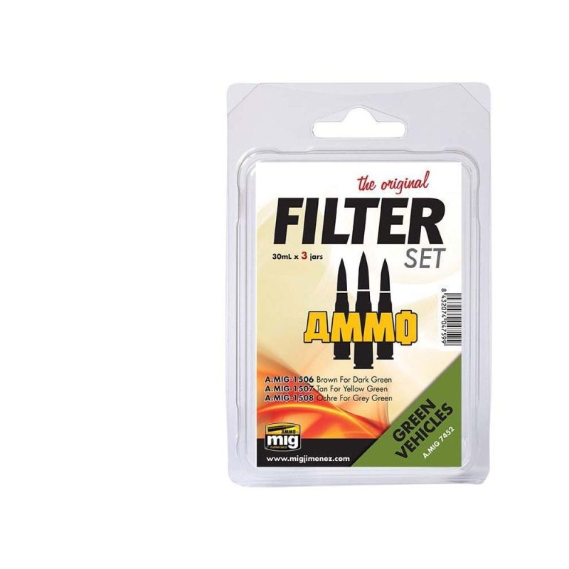 Filter Set For Green Vehicles Ammo Mig 7452