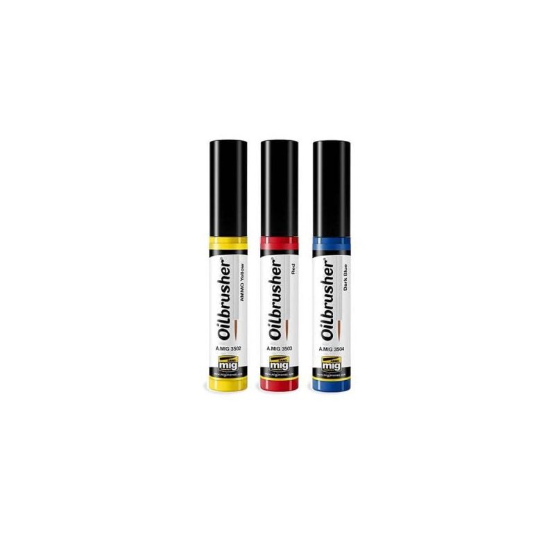 Oilbrusher Basic Colours Set Ammo A.MIG-7504