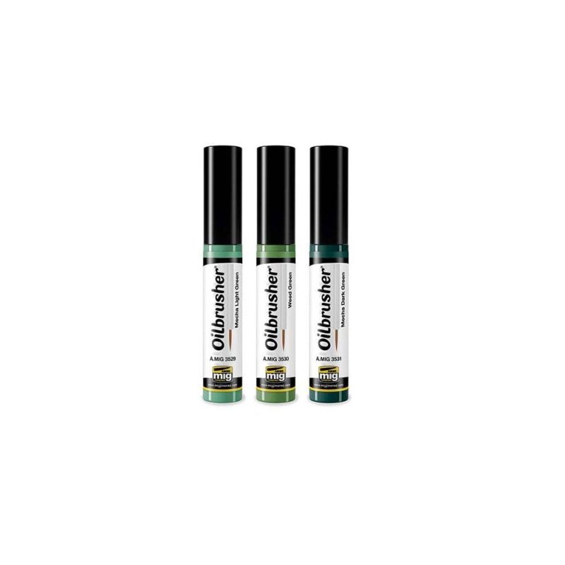 Oilbrusher Mechas Green Tones Set Ammo A.MIG-7509