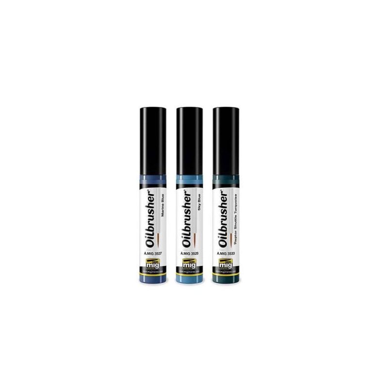 Oilbrusher Blue Patinas Set Ammo A.MIG-7510