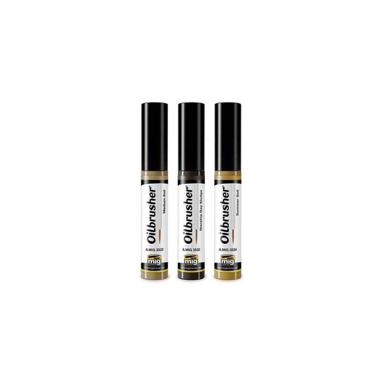 Oilbrusher Soil Colours Set Ammo A.MIG-7511