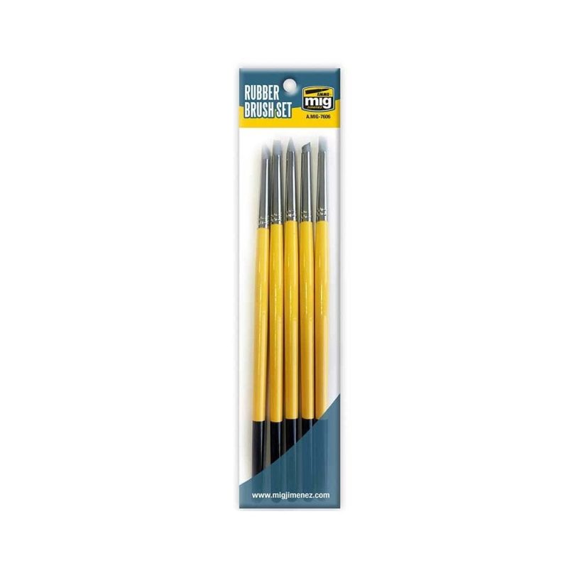 Rubber Brush Set Ammo A.MIG-7606