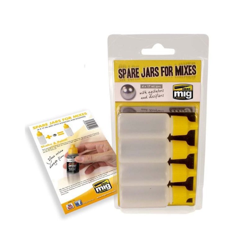 17ml Bottles for Paint Mixers Ammo A.MIG-8004