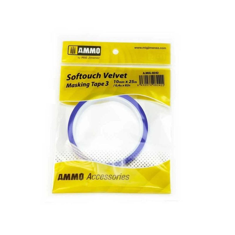 Softouch Velvet Masking Tape #3 (10mm x 25m) Ammo A.MIG-8242