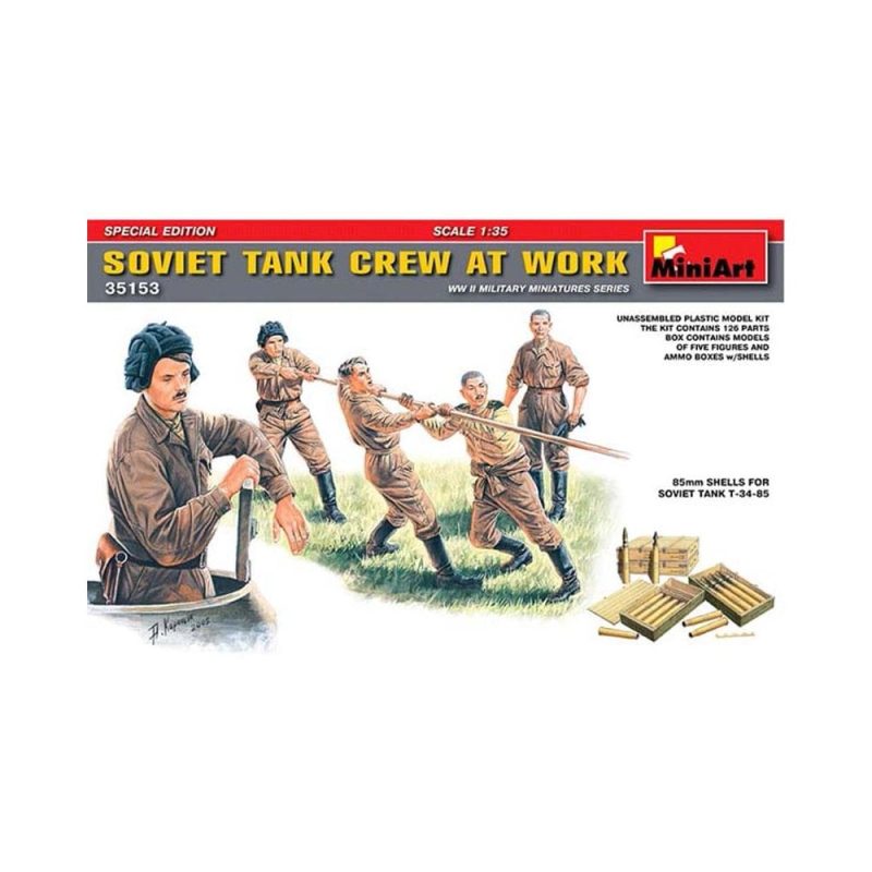 Miniart Soviet Tank Crew at Work (1/35) 35153