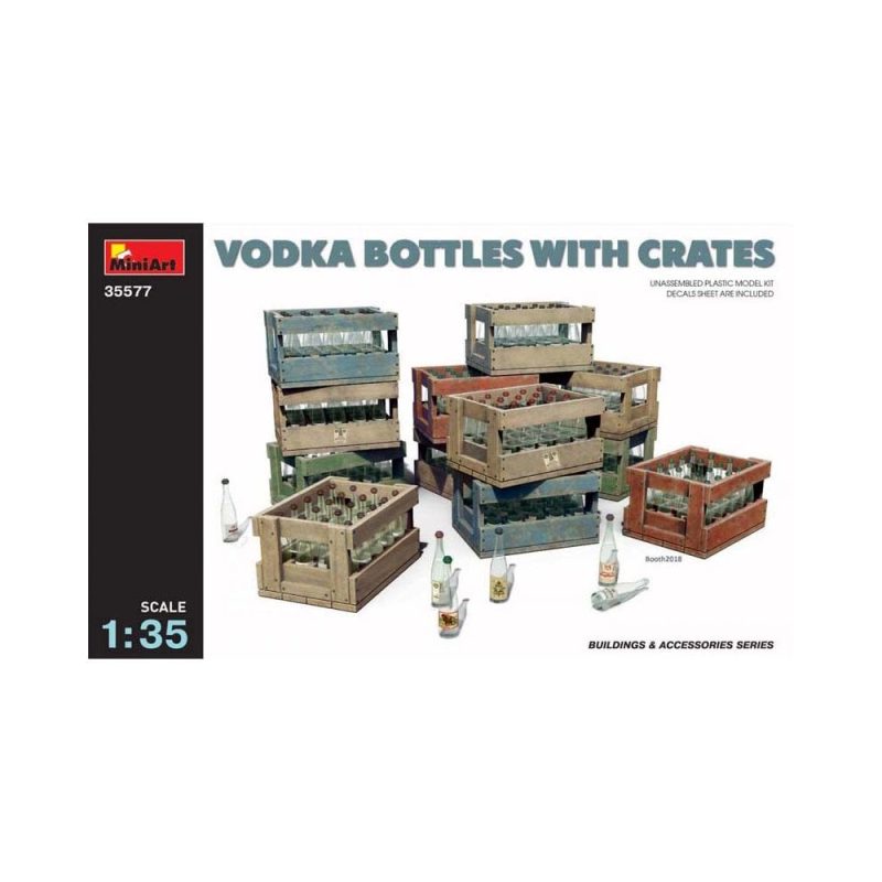 Miniart Vodka Bottles with Crates (1/35) 35577