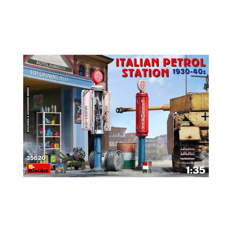 Miniart Italian Petrol Station 1930-10940s (1/35) 35620