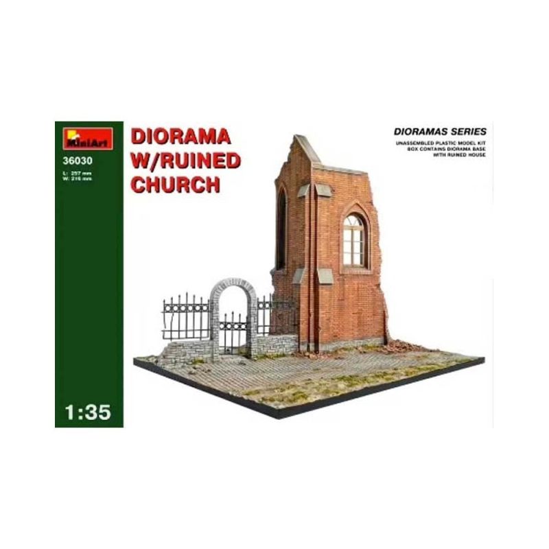 Miniart Diorama with Ruined Church (1/35) 36030