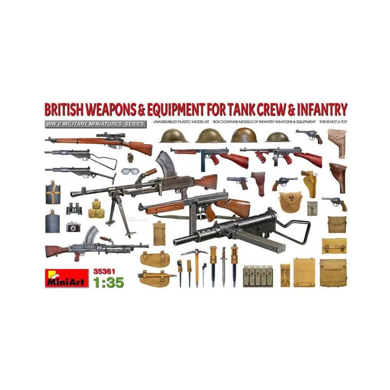 Miniart British Weapons for Tank crew and Infantry (1/35) 35361