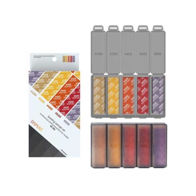 DSPIAE #180 to #800 Sanding Sponge 30pcs SS-S01