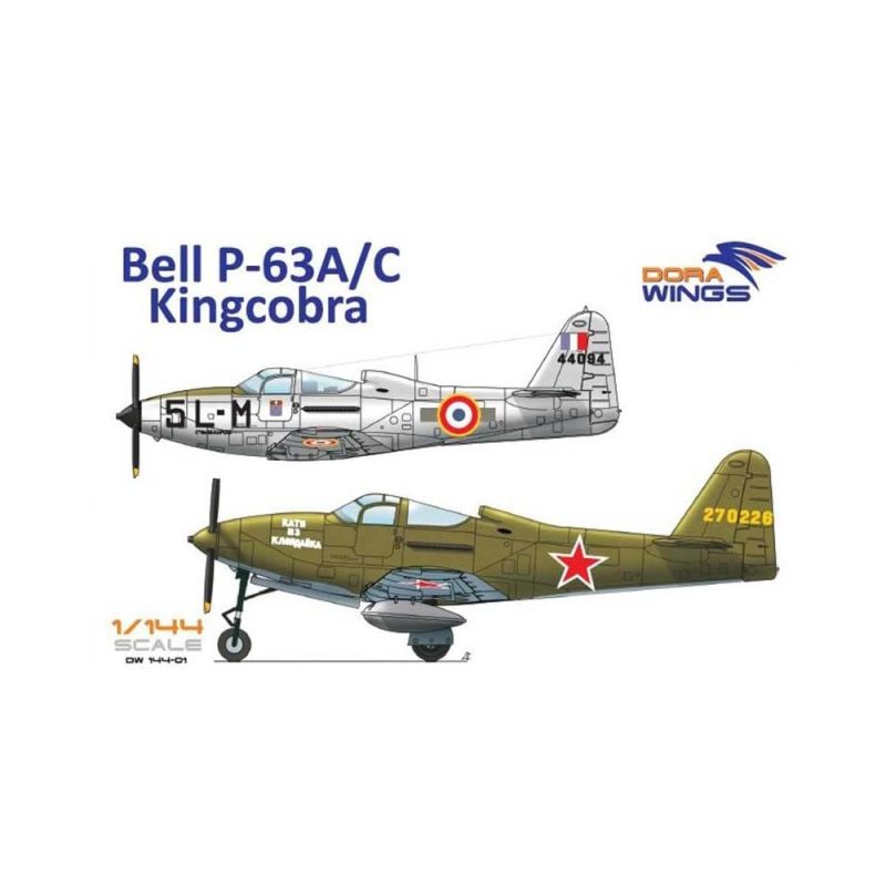 1/144 Bell P-63A/C Kingcobra (2 in 1) Dora Wings K14401