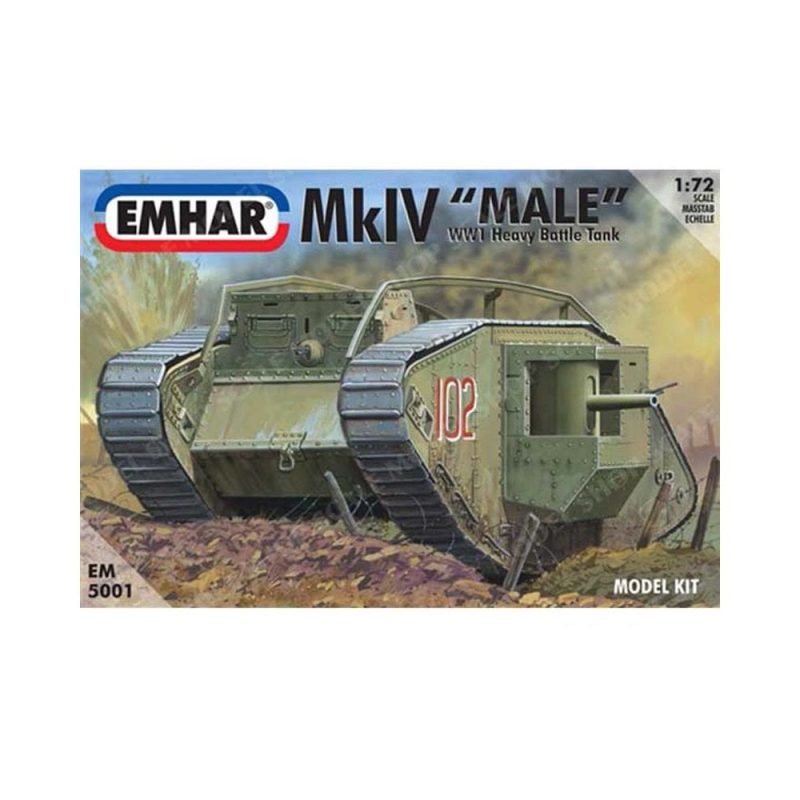 1/72 Mk IV "Male" WWI Heavy Battle Tank EM5001 Emhar EM5001