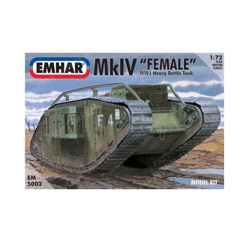1/72 Mk IV "Female" WWI Heavy Battle Tank EM5002 Emhar EM5002